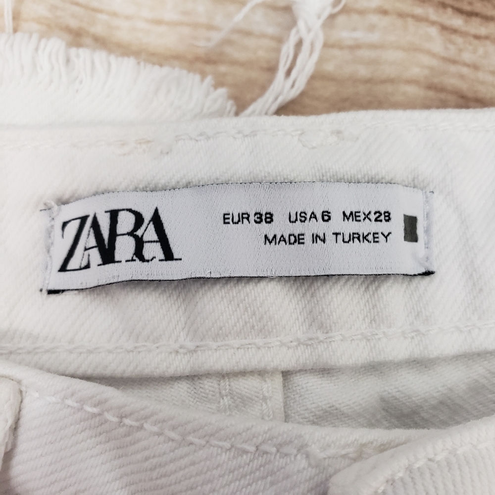 Zara Cream Straight Leg Pants - Picture 5 of 8